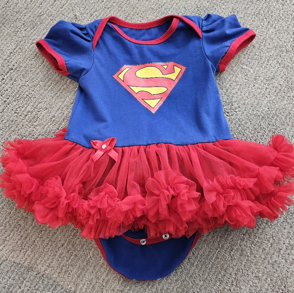 Girl 12 month Supergirl Onsie